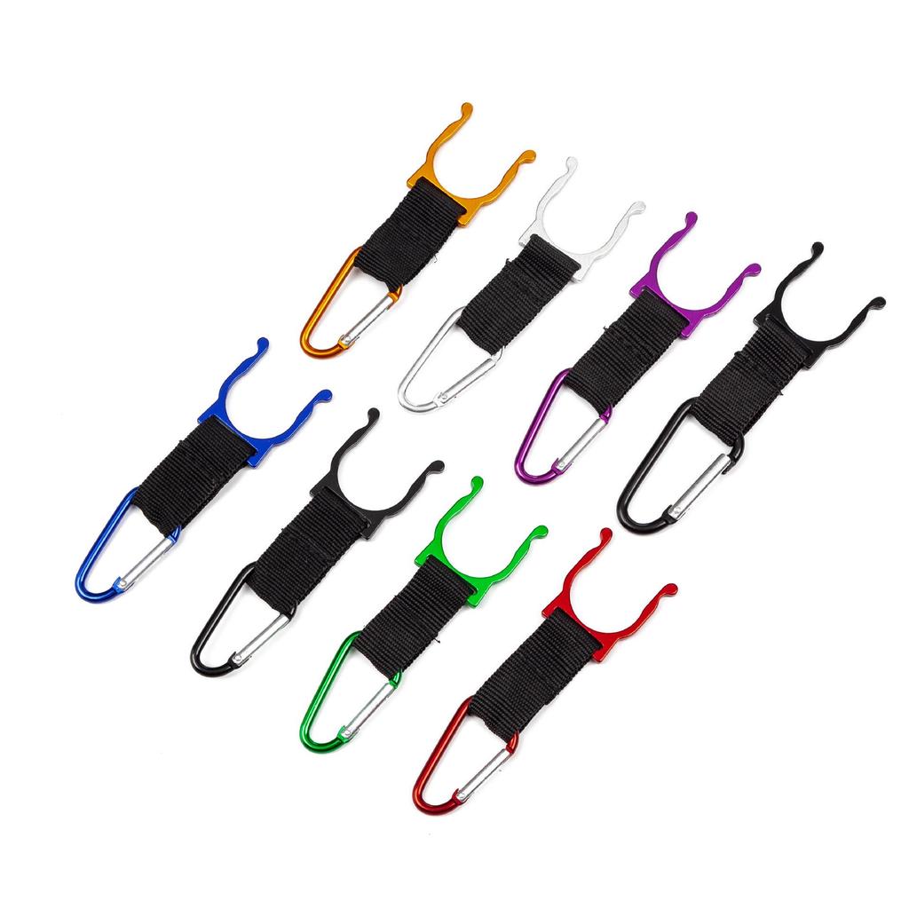 Size 5 D-Type Nylon Webbing Quick Hang Water Bottle Buckle for Backpacks