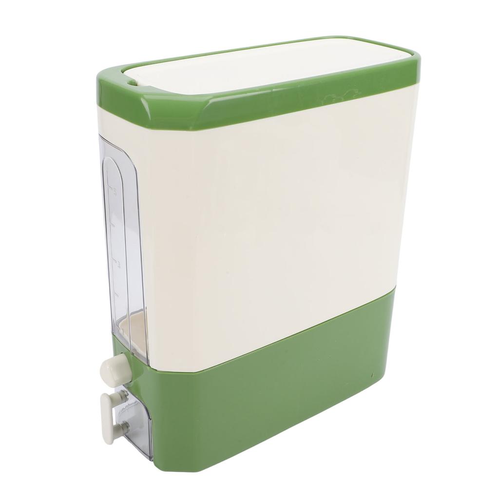 Rice Dispenser Press Type Humidity Proof Slim Rice Storage Container with Cup for Cereal Grain