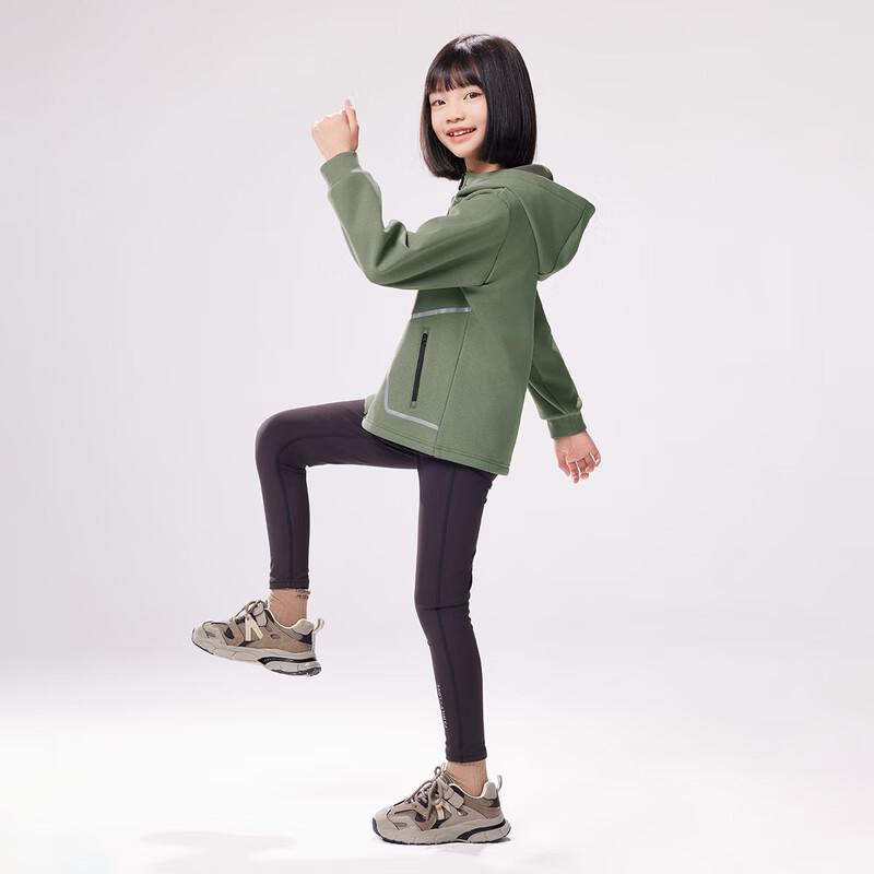 EBAER Unisex Plush Lined Hooded Jacket 120cm