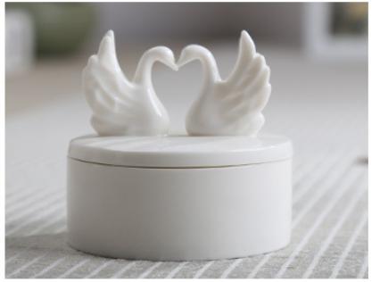 Ceramiche Europee Scatola Portagioie Angelo Regalo di Matrimonio Scatole Portaoggetti Artigianato Creativo con Regali Fatti a Mano Organizzatore di Gioielli Decorazione per la Casa