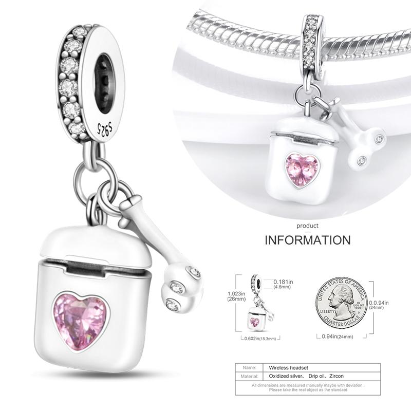 Copper Charms Beads Perfume Animal Butterfly Pendants Fit Original Bracelet Diy Jewelry