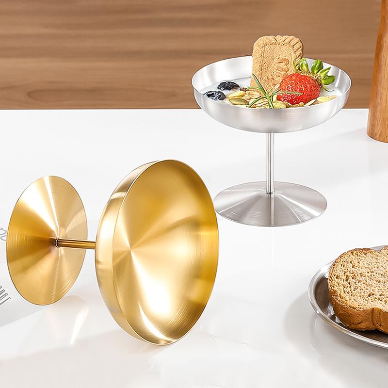 Cupă din oțel inoxidabil 304 Desert înghețată Bar cu picioare înalte Rechizite pentru restaurante de vin