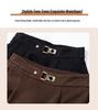 Women's Patchwork High Waist Slimming Long Skirt - Coffee, Large Size, Spring/Autumn 2026