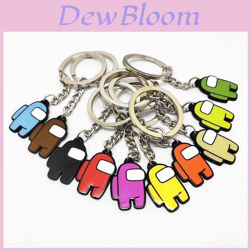 Among Us Crewmate Keyrings Car Keychains Schoolbag Buckles Xmas Kids Gift Fans