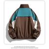 Herren S Vintage Farbblock Stehkragen Locker Lässig Sportjacke