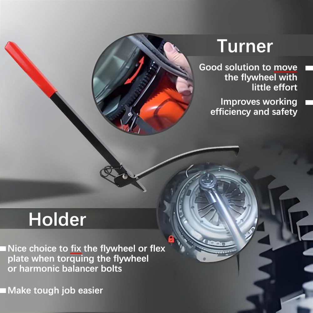 Rotating Wrench Tool Car Repair Tool Engine Speed Control Wheel Flywheel Turner Wrench 2002025 Replace Timing Belt Universal