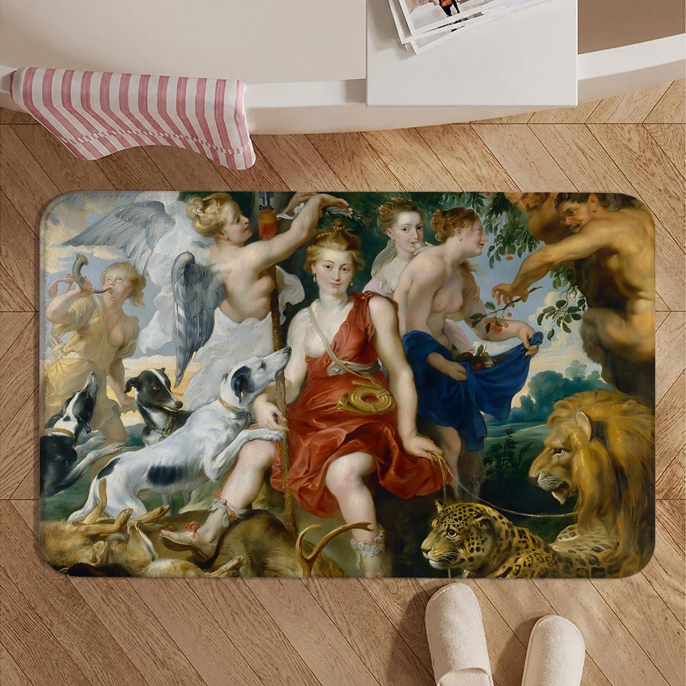 Artist-Peter Paul RubensS Floor Mat Soft Non-Slip Bath Mat, Bedside Carpet, Absorbent Doormat for Home