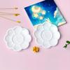 Mini Flower-Shaped Plastic Palette Color Palette Plum Blossom Painting Acrylic Teaching Incentive Supplies Student Rewards TMZ
