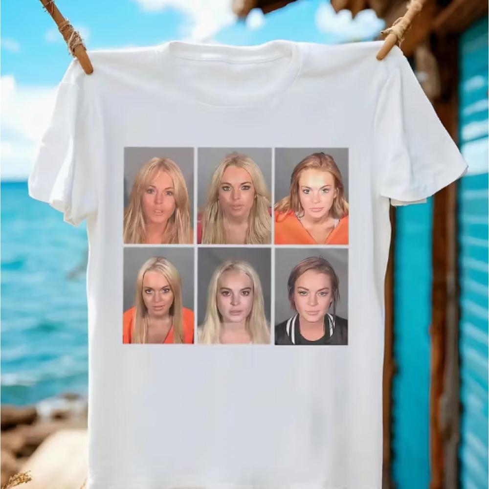 

UnisexS Linsey Fan Vintage Prison Theme TShirt Soft Round Neck Oversized Tee Featuring LinseyS Iconic Name Print 4XL