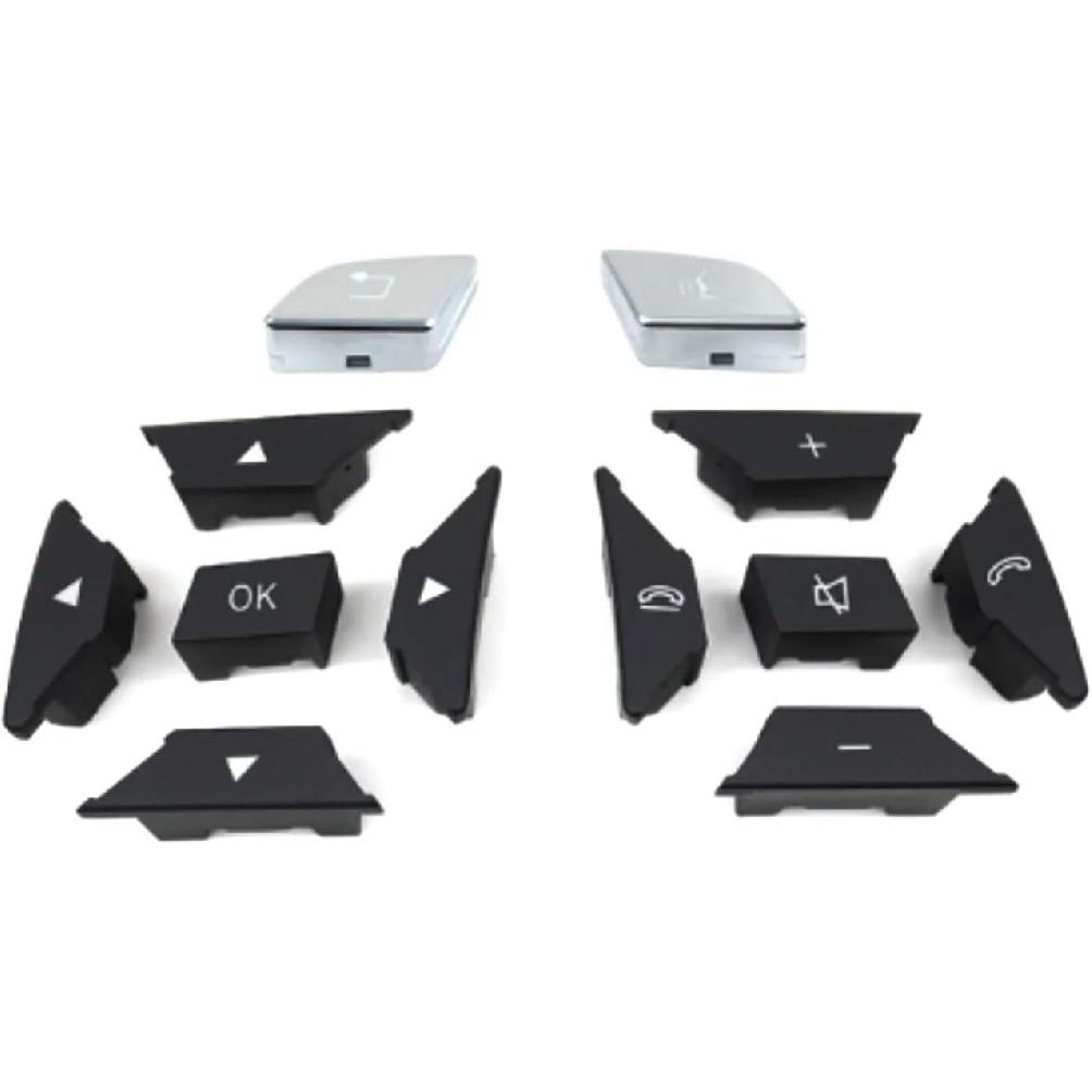 Car Steering Wheel Switch Button Cover Keys Caps Compatible With W204 W212 X204 W156 W246 W176 W218 2185400162