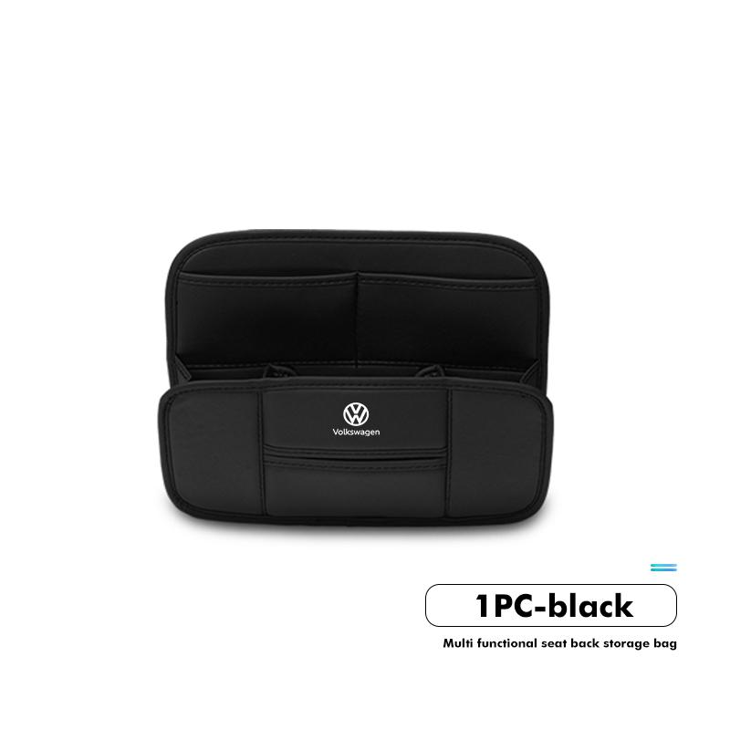 BAG1 For Volkswagen VW Leather Car Back Seat Hanging Pocket Waterproof Storage Bag Polo Jetta Sagitar Magotan Passat B5 B6 B7 CC
