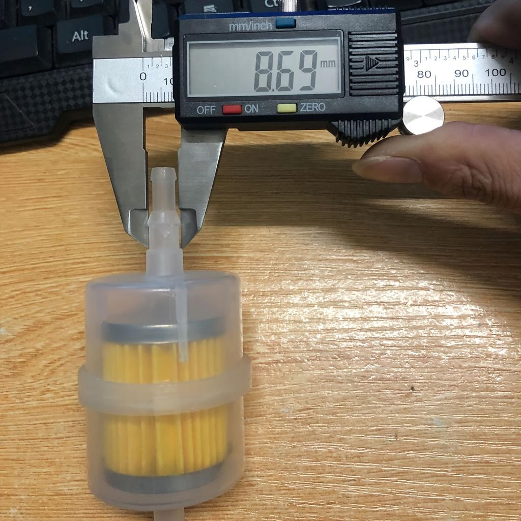 Inline Fuel Filter Large Universal Oil Filter Suitable for 6mm 8mm Lines 7
