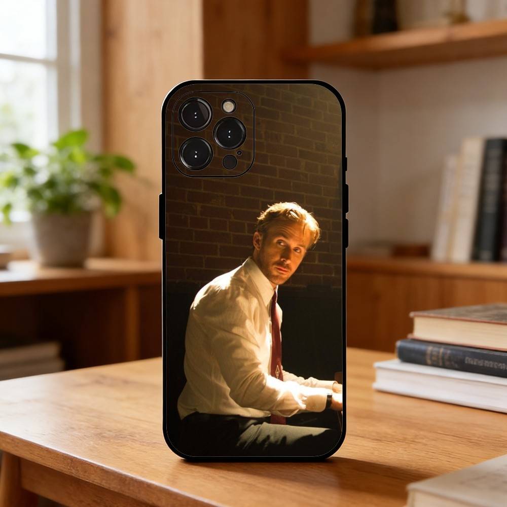 Funny Ryan Gosling Rapper Phone Case For iPhone17,16,15,14,13,12Plus,Pro Max,XS,5G Soft Silicone Black Cover