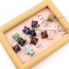 Large Amethyst Agate Crystal Star Pendant Necklace – 24mm Geometric Hexagram Design