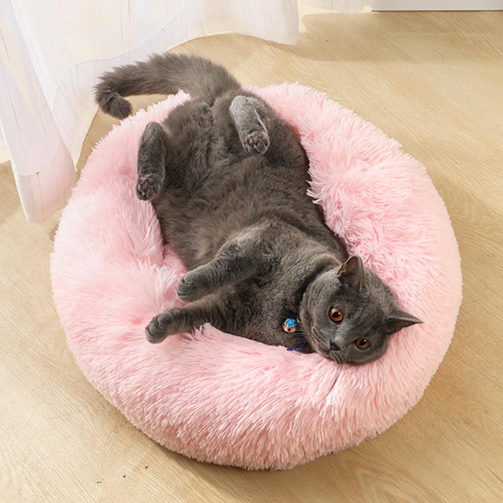 Buy Dog Round Cat Winter Warm Sleeping Bag Long Plush Soft Pet Bed