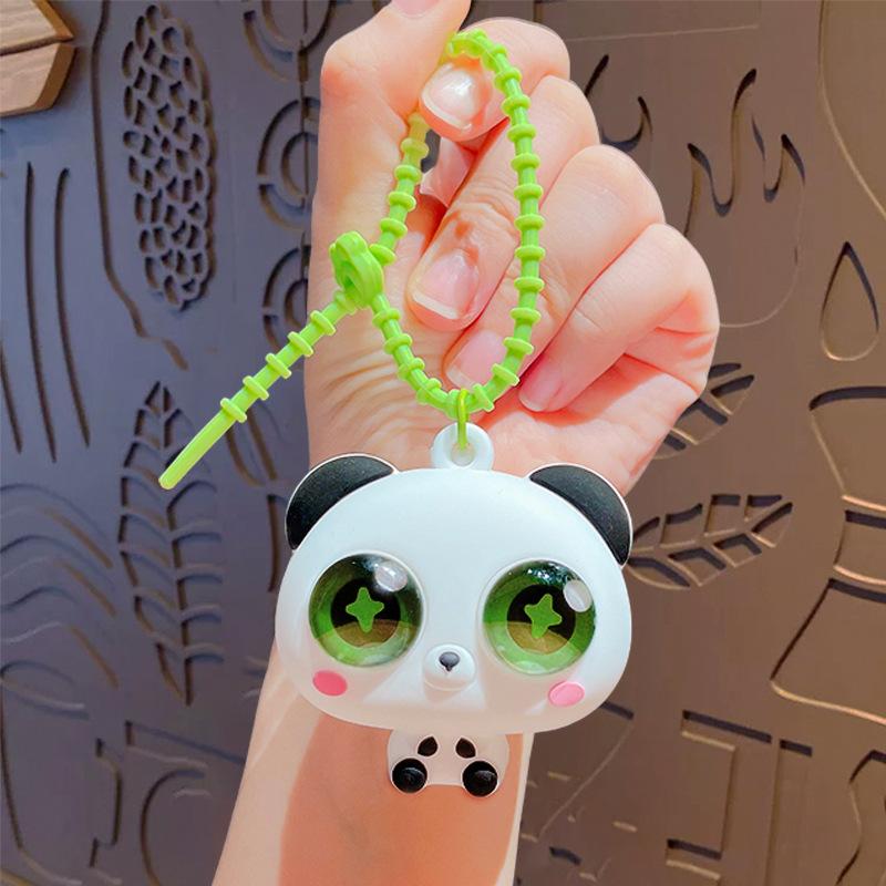 Креативный Декомпрессионный Выпучивающий Глаза Маленький Животный Милый Кулон Брелок Кулон Брелок для Ключей Автомобиля Маленький Подарок