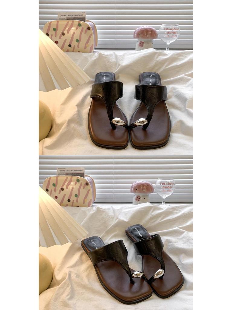 2025 Retro Women's Platform Toe-Loop Sandals – Trendy Summer Flip-Flops