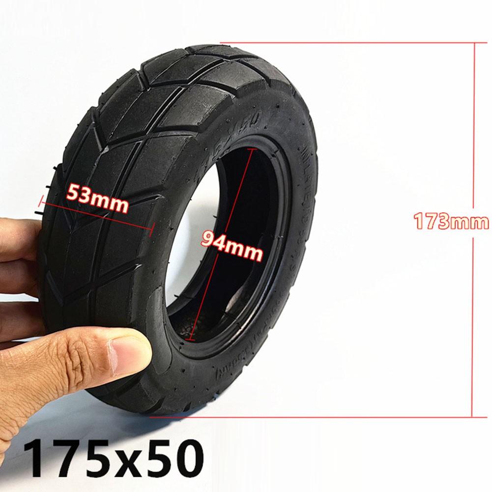 Versatile 7 Inch Electric Scooter Tire Set for Wheelchair and Stroller (Black)