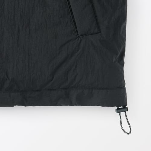 MUJI Men's Water-Repellent, Washable, Padded Walking Vest, AG003A4A, Black, Men's XL