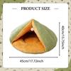 Pet Cave Bed Cat Portable Winter Warm Cozy Thicken Puppy Kennel for Indoor Cats Accessories