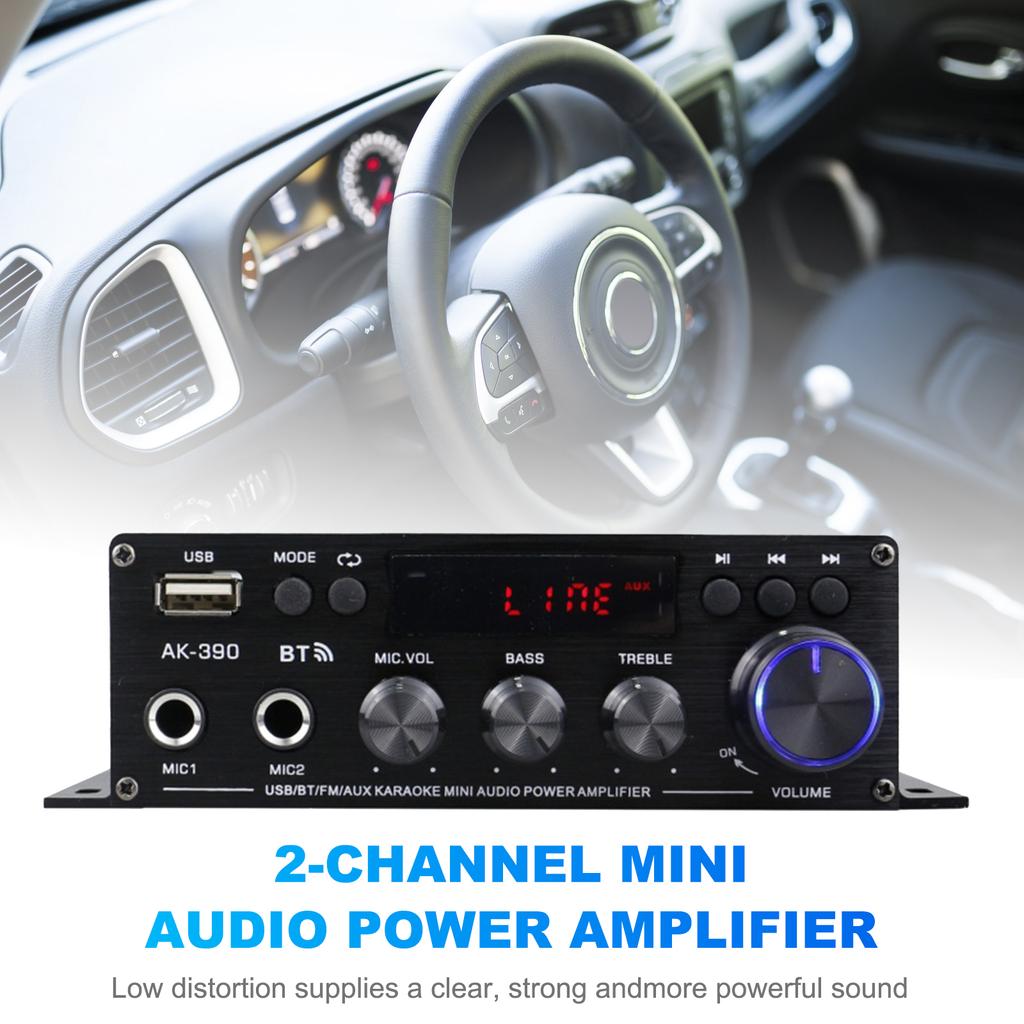 Mini amplificator de putere audio 2CH 40W+40W pentru uz casnic mașini Receptor audio digital BT AMP U Disk