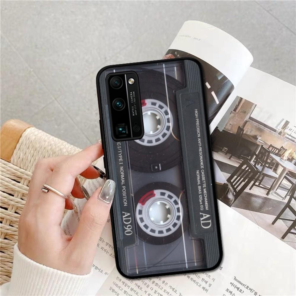 Vintage Cassette Tape Phone Case For Huawei Honor 10 Lite 9 20 7A 9X 30 50 60 70 Pro Plus Soft Silicone Cover