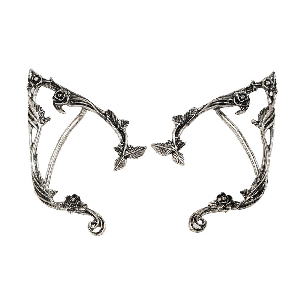 Stylish Ear Cuff Gothic Elves Earring Ear Clip Ear Jewelry Alloy Texture Ear Accessories Suitable for Everyday Wear