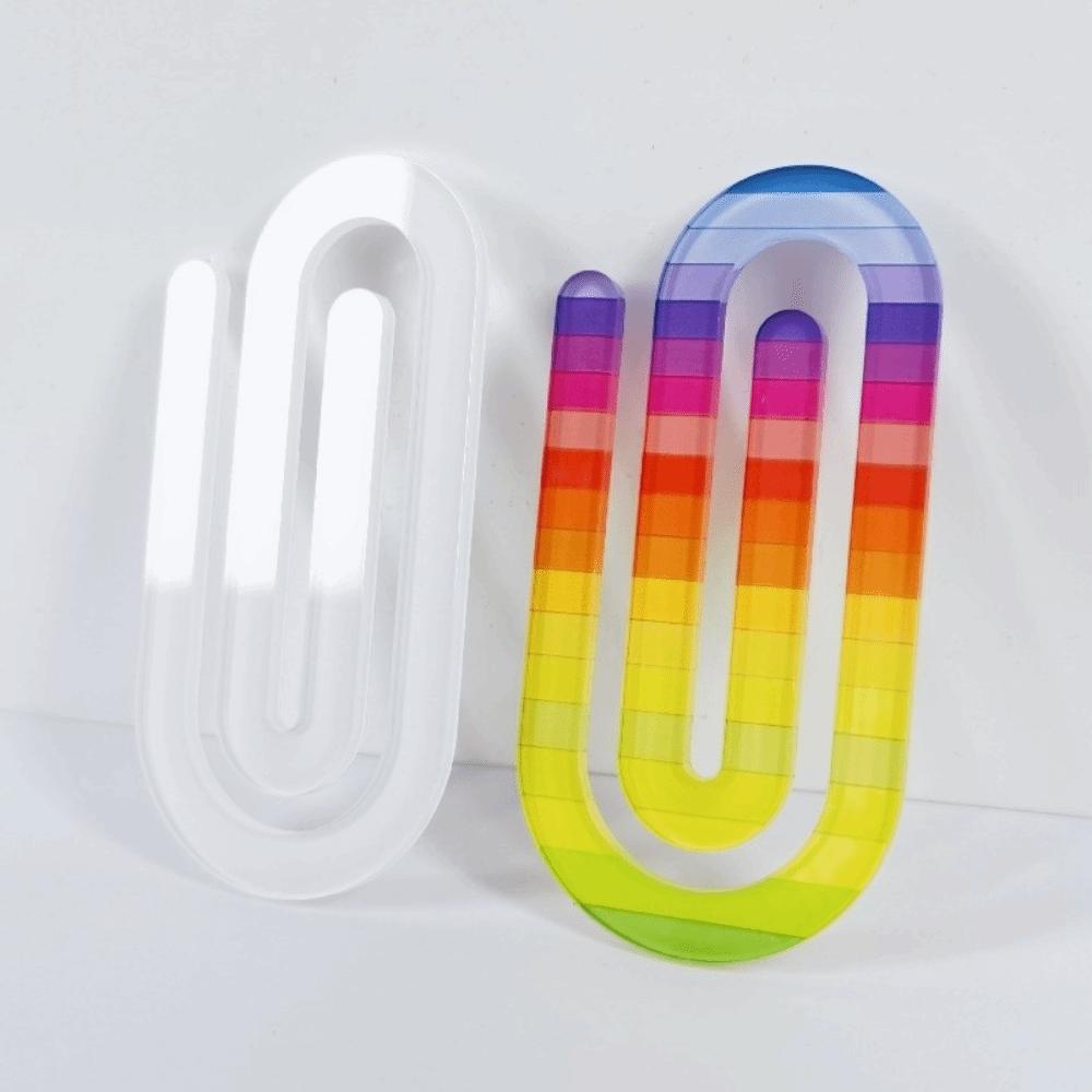 9pcs Acrylic Heat Transfer Bookmark Creative DIY Pattern Paper Clip  Student