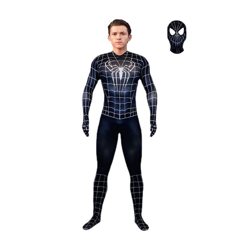 Spider-man No Way Home Amazing Iron Black Cosplay Costume Suit For All Ages