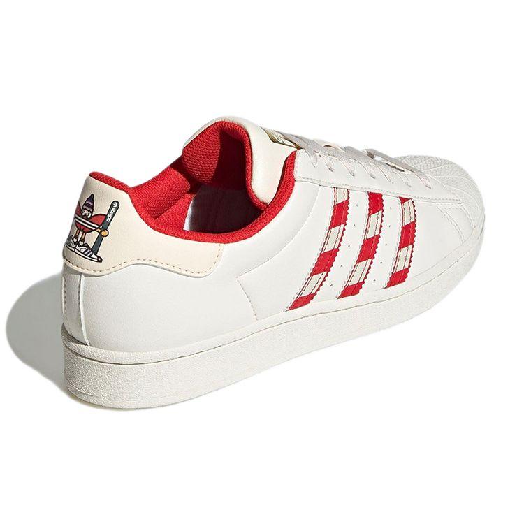 Adidas Superstar Candy Cane Unisex Sneakers White Red GZ4715