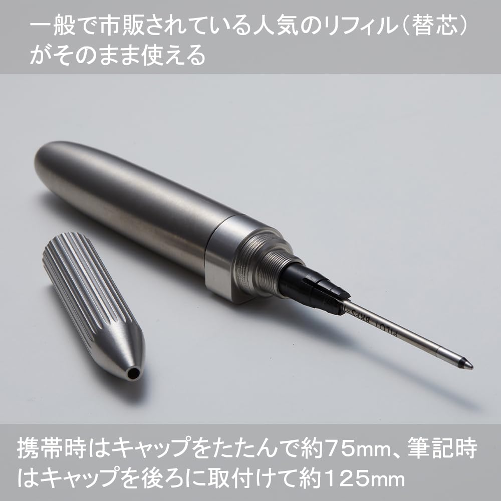 Deff Ballpoint Pen Premium Pen Extra Short Jet Black Refill, Refill, Jacket, Design, Unisex, Gift, Oil-based/Water-based, Business,