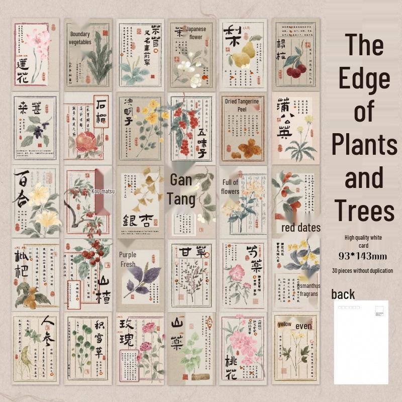 Spring Mountain Escape Postcard Set: 30 Sheets of Inspirational Scenery & Text