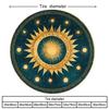 Bohemian Golden Sun Tire Cover Durable Polyester All-Weather Protection For SUV Truck