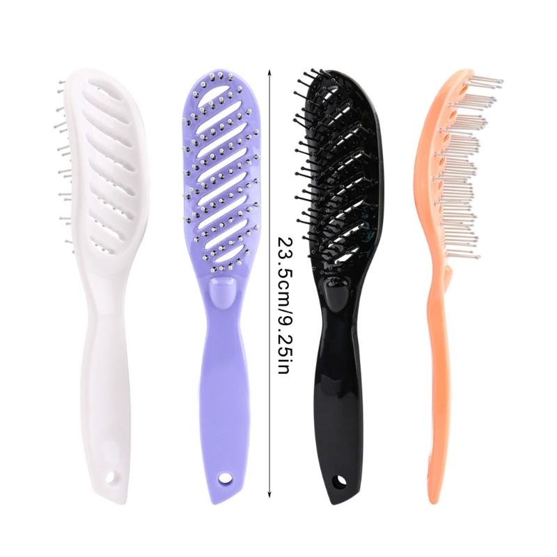 Hair Styling Brush Practical Hair Comb Hollow Out Hair Brush Detangling Hair Brush Massage Comb for Dry and Wet Hair