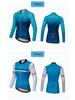 XINTOWN Women's Long Sleeve Plus Size Cycling Jersey - European & American Style, Printed Design