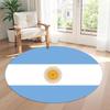 Flag Round Area Rug Suitable for Game Room Dining Room Balcony Dormitory Anti-slip Round Rug Decorate Offices Spiritual Gift