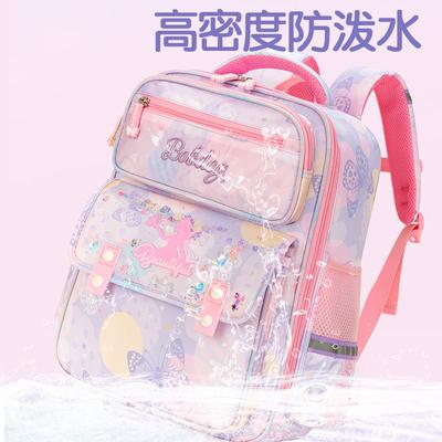 Elementary School Bag Girl Spine Protection, Waterproof, Lightweight and Large-capacity Children's Schoolbag