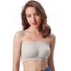 Plus-Size Wireless Double-Layer Bandeau Camisole with Removable Pads