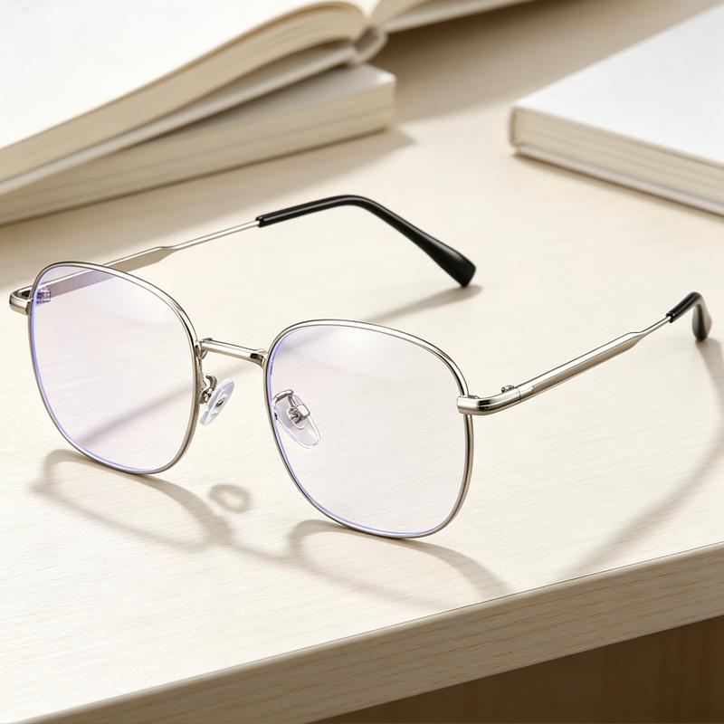 2Pcs New Fashion Vintage Polygon Metal Frame HD Myopia Glasses Men Women Daily Office Simple Style Ultralight Near Sight Eyeglasses