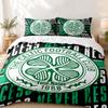 Celtic Football Club Custom Name 3pc set Perfect for bedroom use Comfortable bedding set includes a duvet cover and two pillowcases Ideal birthday or 