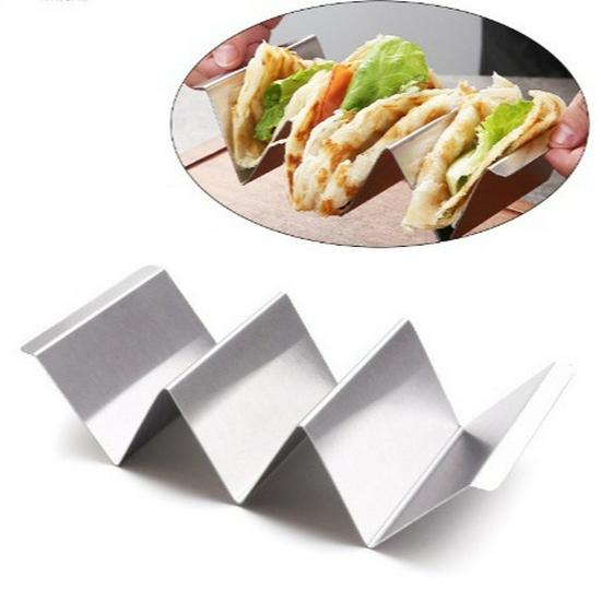 Stojak na naleśniki w kształcie litery W ze stali nierdzewnej i narzędzie taca na taco