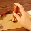 Wax Sealing Stamp Head Plant Pattern with Handle Creative Copper Seal Stamps Wedding Holiday Party Decorations
