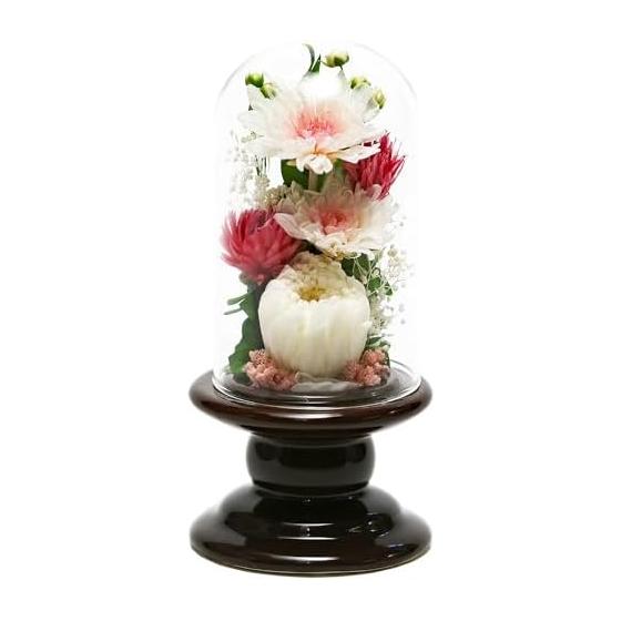 Art Four SeasonsBuddha Flower (Brown) Mini Ringiku Glass Pink Preserved Flower
