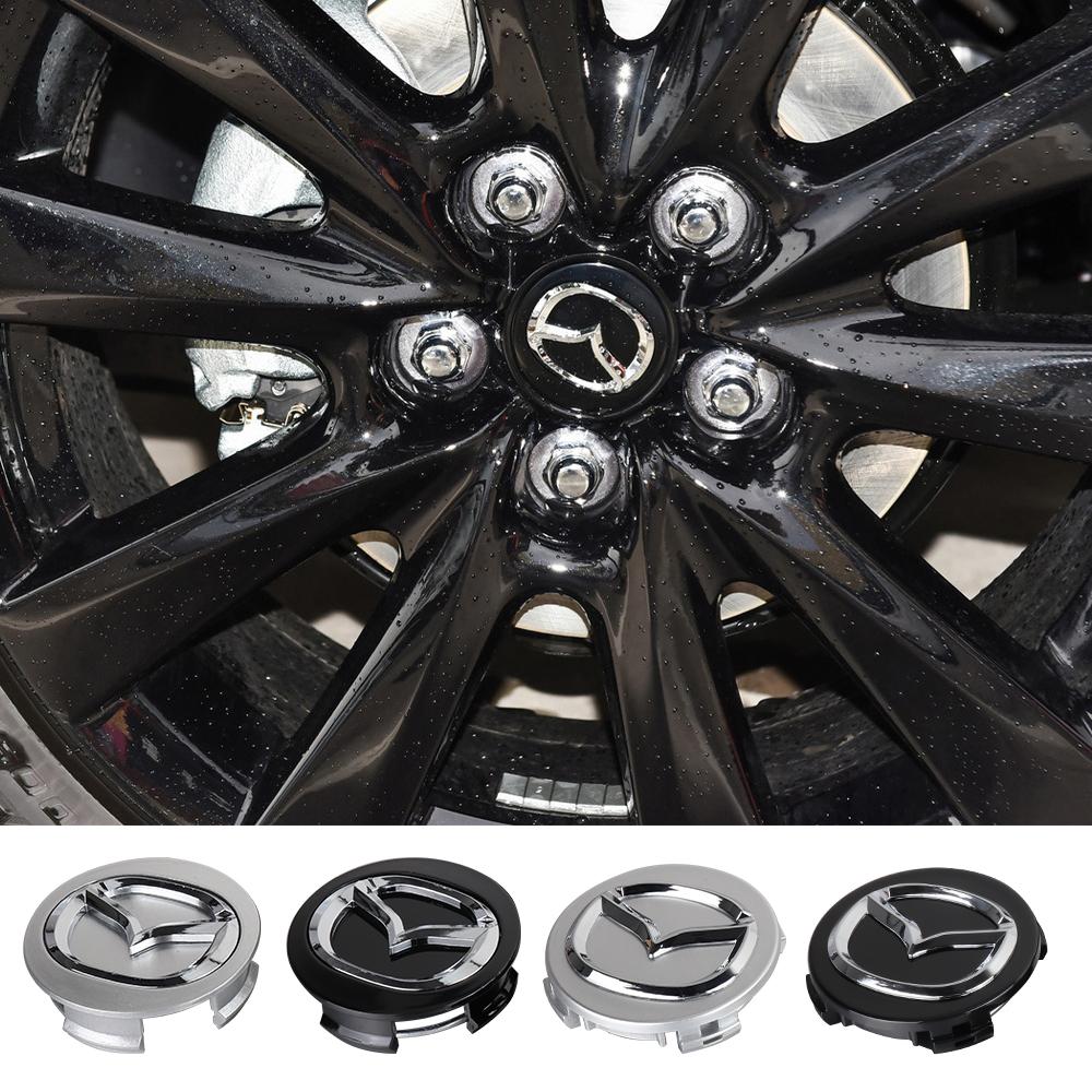 4pcs 56mm Car Wheel Center Hub Cap Badge Emblem Cover For Mazda 3 6 CX5 2 CX3 CX9 MX5 RX8 Axela Demio Atenza MS Auto Accessories h5