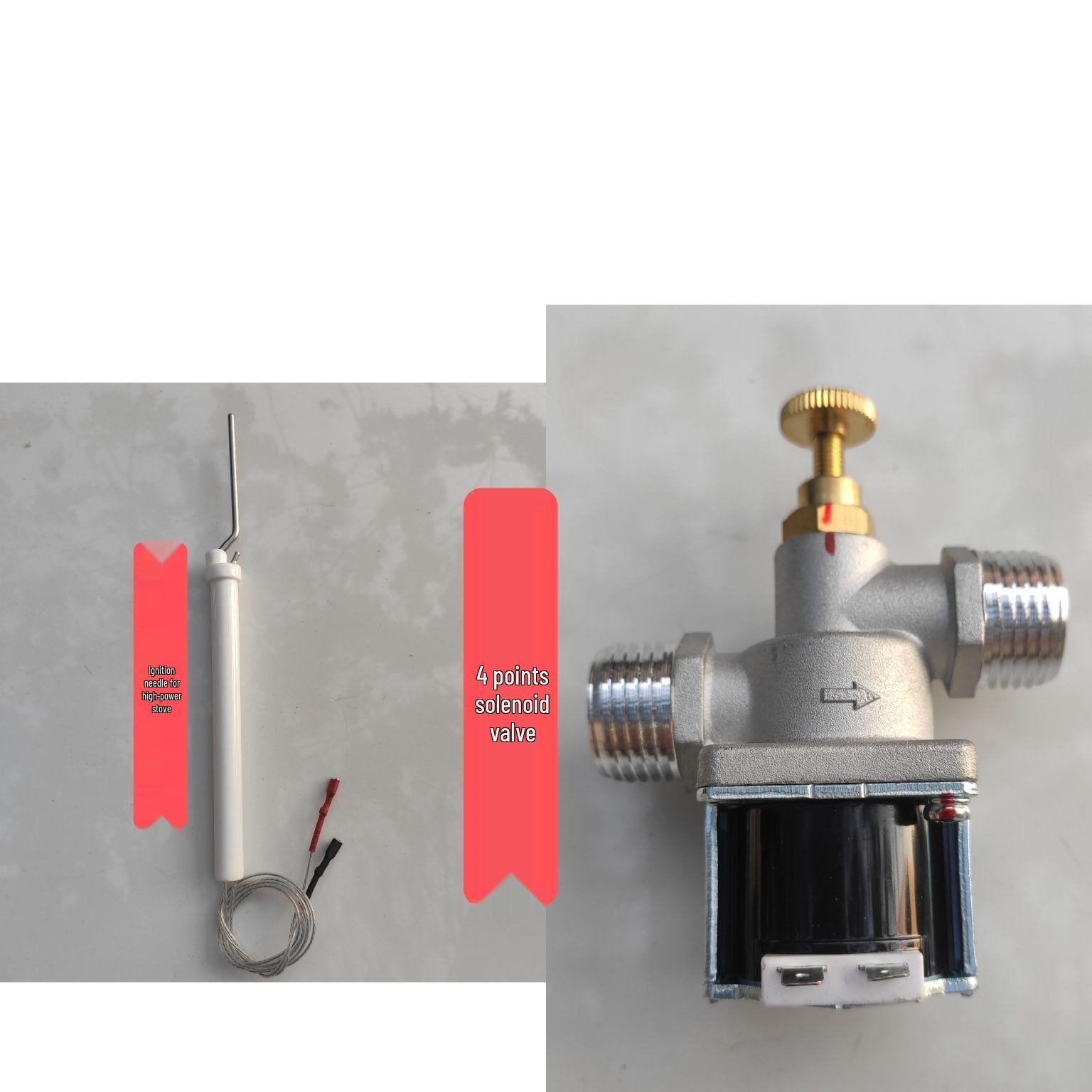 Commercial Gas Stove with Flameout Protection, Fan, and High-Fire, Ideal for Hotel Kitchens and Large Woks, featuring Xileide Zhu.