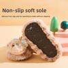 Rabbit Bear Pattern Kids Plush Slippers Cartoon Toddler Prewalkers New Baby Floor Socks  Home Wear