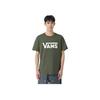 Vans Simple Letter Logo Print Round Neck Short Sleeve T-Shirt Men Tops Army-Green VN0A4MM6KCZ