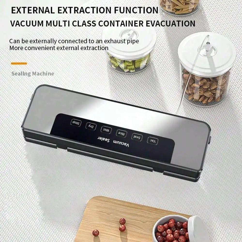 Touch Button Electric Vacuum Sealer Multiple Modes Food Saver Vacuum Sealer  Powder Oil Packaging