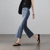 SOFSIL Women's High-Waisted Slim Fit Cropped Bootcut Jeans