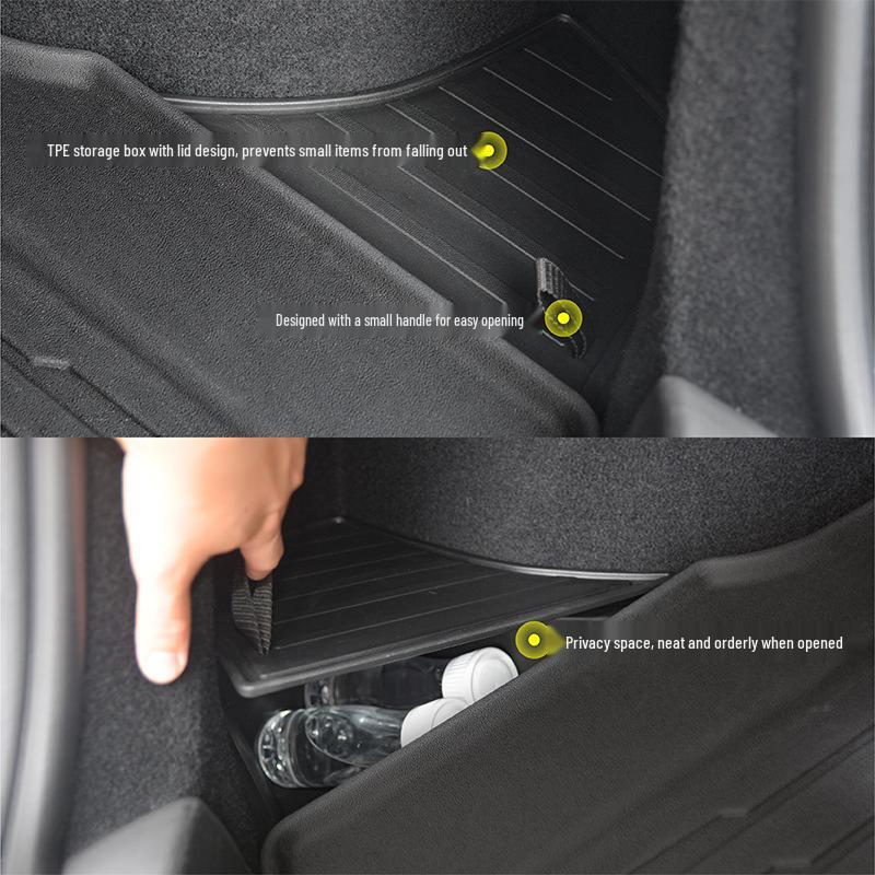 Tesla Model 3 Trunk Storage Bin Side Organizer - Interior Accessory